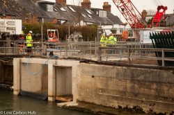 Osney Lock Hydro Civils near completion. Photo credit Adriano Figueiredo, Low Carbon Hub